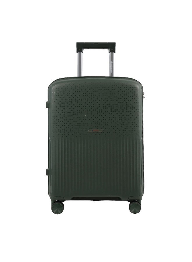 ايجل اكسبريس طقم حقيبتين ترولي إيغل إكسبريس نيون إكس بهيكل صلب من مادة PP – 14 و20 بوصة – لون أخضر داكن - Image 2